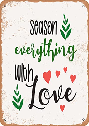 Metal Sign - Season Everything - Home Cooking Cafe review and price