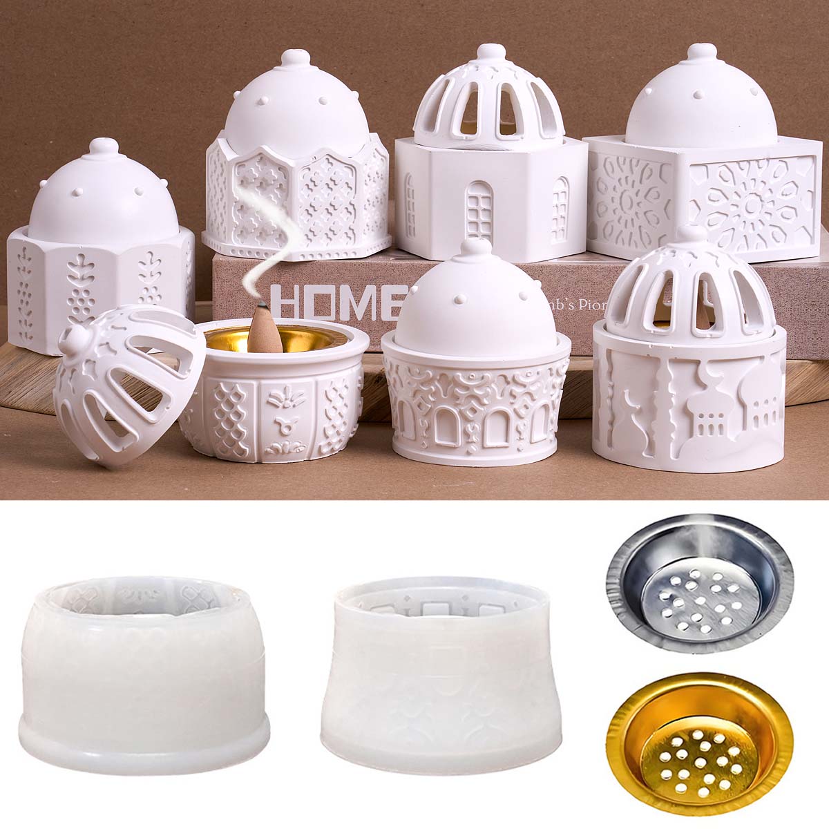 Round Relief Candle Jar Silico - Idli Steamer Mold review and price