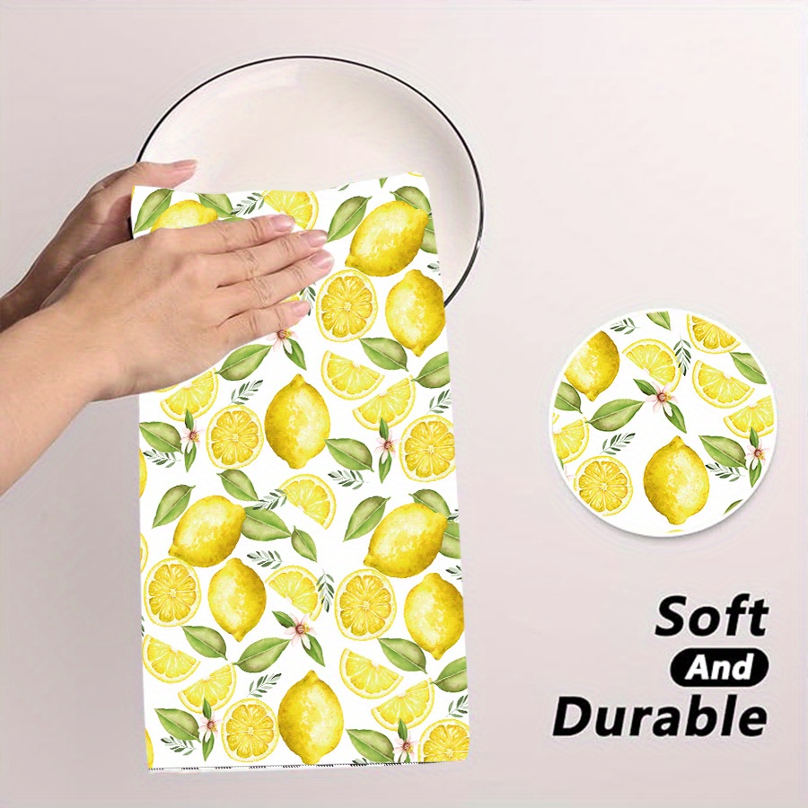 2Pcs, Lemon Wreath Kitchen Tow - Home Cooking Is The Best review and price