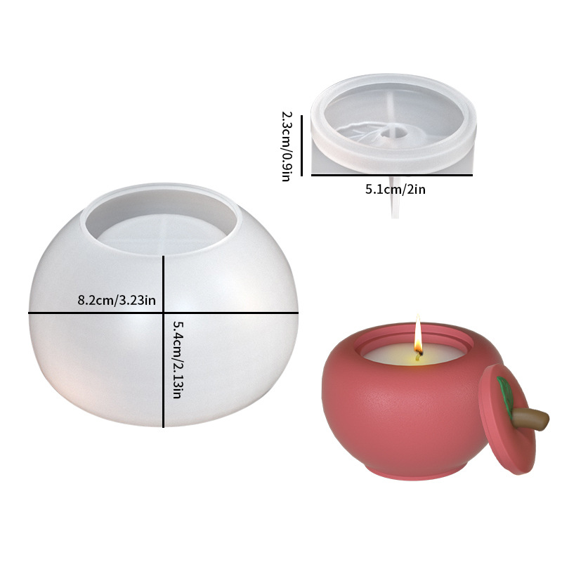 DIY Apple Jar Candle Jar Silic - Idli Steamer Mold review and price