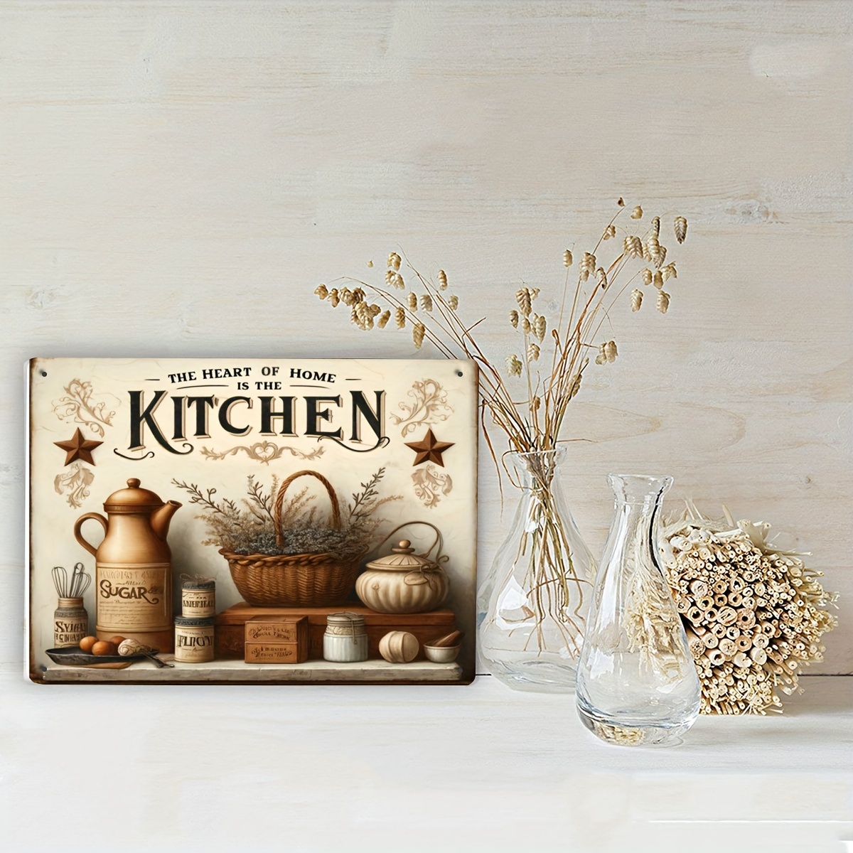 Vintage Kitchen Quote Metal Wa - Home Cooking Quotes review and price