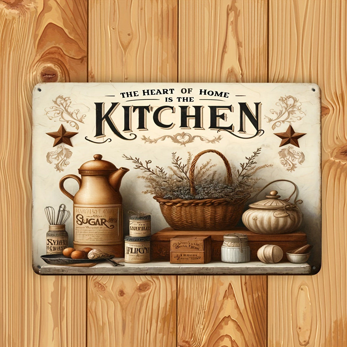 Vintage Kitchen Quote Metal Wa - Home Cooking Quotes review and price