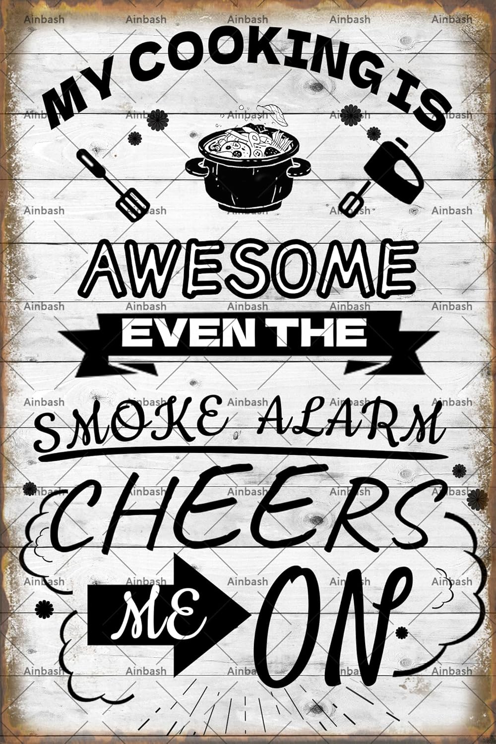 Funny Metal Tin Sign My Cookin - Home Cooking Quotes review and price