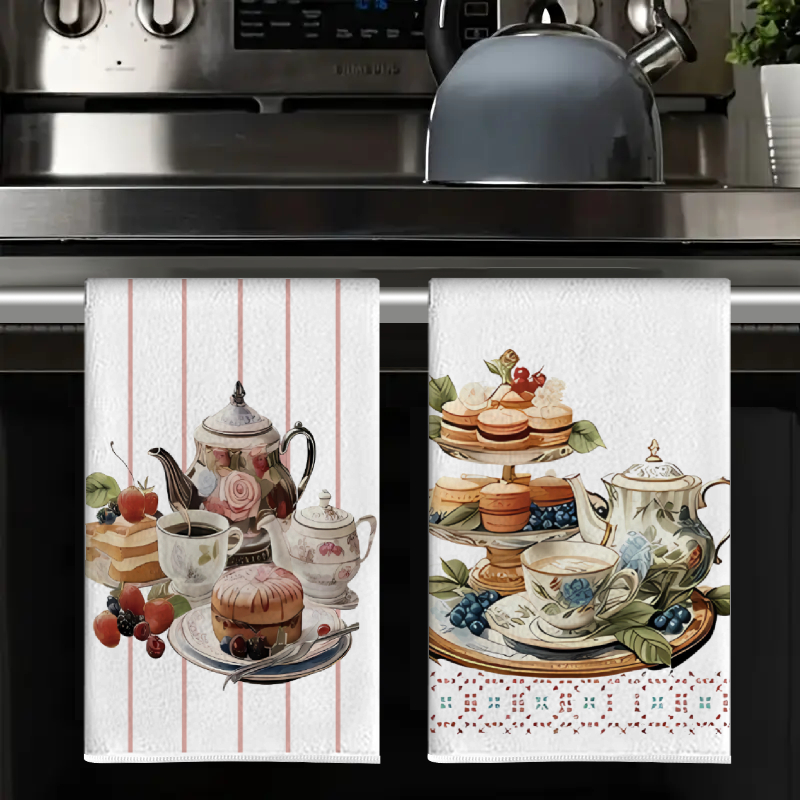 2Pcs, Dessert Cake Kitchen Tow - Home Cooking Is The Best review and price