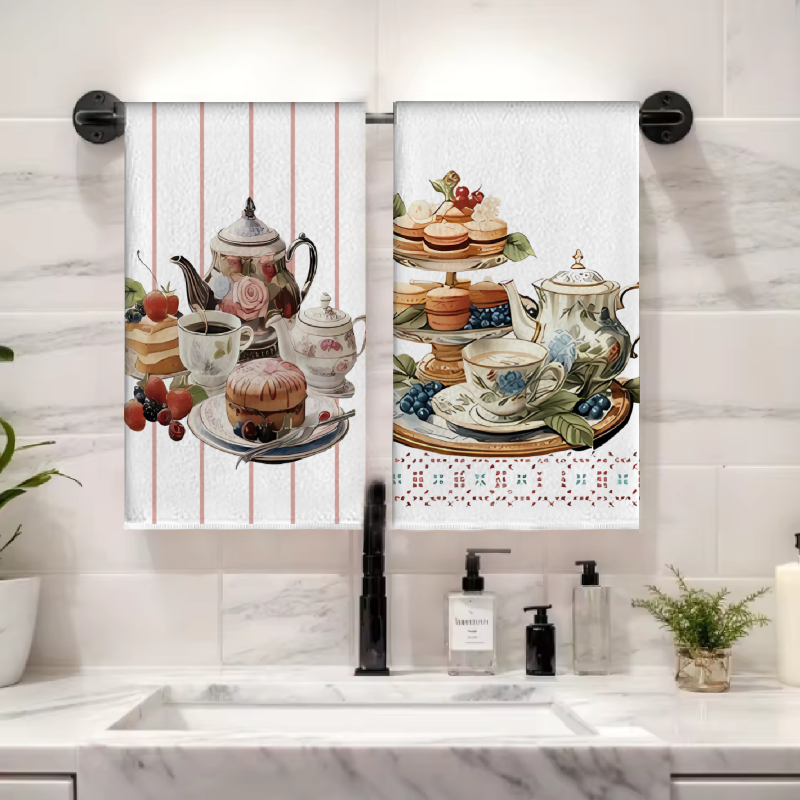2Pcs, Dessert Cake Kitchen Tow - Home Cooking Is The Best review and price