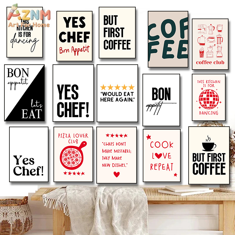 AZNM Kitchen Coffee Chef Quote - Home Cooking Quotes review and price