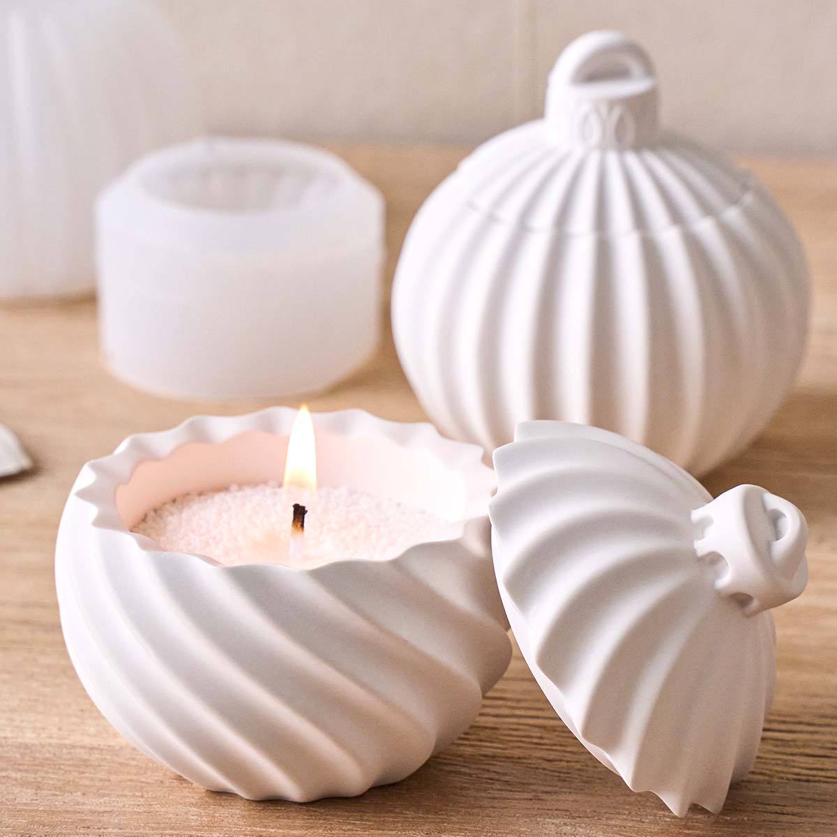 Diagonal Stripe Candle Jar Sil - Idli Steamer Mold review and price