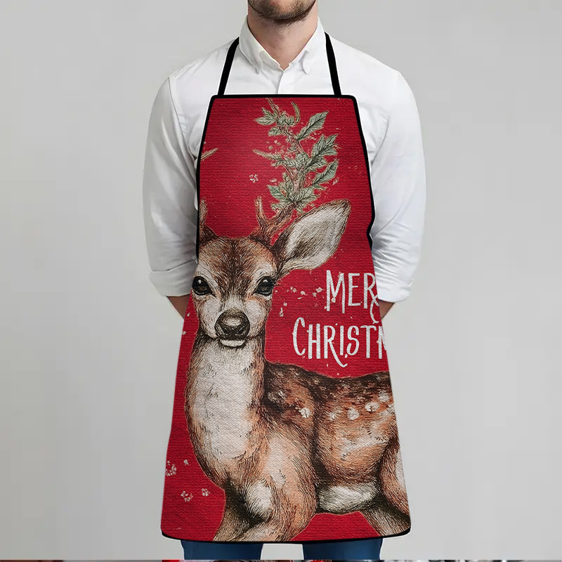 1pc Christmas Reindeer Print A - Home Cooking Work review and price